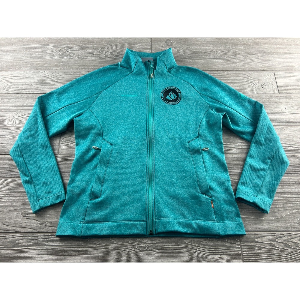 Mammut Womens Fleece Lined Full Zip Jacket Teal Medium American Alpine Club
